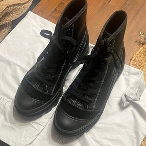 Jimmy Choo Black High-Top Sneakers